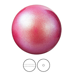 Preciosa Crystal Nacre Pearl Bead - Round 04MM PEARLESCENT RED
