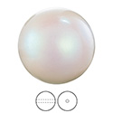 Preciosa Crystal Nacre Pearl Bead - Round 12MM PEARLESCENT WHITE