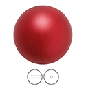 Preciosa Crystal Nacre Pearl Bead - Round 10MM RED