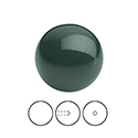 Preciosa 1/2 Drilled Crystal Nacre Pearl - Round 04MM MALACHITE
