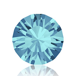 Swarovski Crystal Point Back XILION Foiled Chaton - PP08 AQUAMARINE