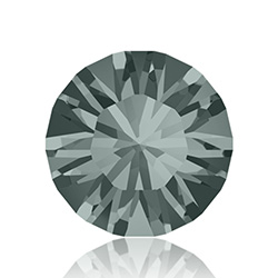 Swarovski Crystal Point Back XILION Foiled Chaton - PP12 BLACK DIAMOND