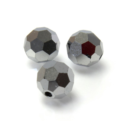 Preciosa Crystal Bead Regular Cut - Round 04MM HEMATITE