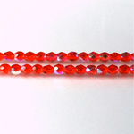 Czech Glass Fire Polish Bead - Round 04MM LT RUBY AB