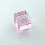 Chinese Cut Crystal Bead 18 Facet - Cube 04x4MM ROSALINE