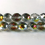 Czech Glass Fire Polish Bead - Round 10MM 1/2 Coated MAREA