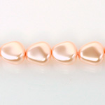 Czech Glass Pearl Bead - Potato 16x14MM LT ROSE 70424