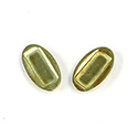 Metal Brass Setting with 10x4MM Cushion Recess - OVAL RAW BRASS