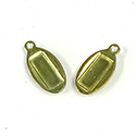 Raw Brass Setting with 10x4MM Cushion Recess and Single Loop - OVAL RAW