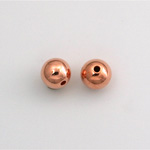 Metalized Plastic Smooth Bead - Round 08MM COPPER