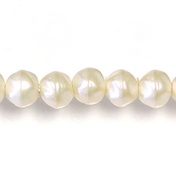 Czech Glass Pearl Bead - Baroque Round 06MM FRESHWATER