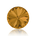 Swarovski Crystal Point Back Foiled Rivoli - 14MM TOPAZ