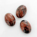 Gemstone Cabochon - Oval 18x13MM RED OBSIDIAN