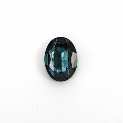 Glass Point Back Foiled Tin Table Cut (TTC) Stone - Oval 14x10MM MONTANA