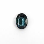 Glass Point Back Foiled Tin Table Cut (TTC) Stone - Oval 14x10MM MONTANA