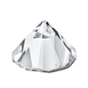Preciosa Crystal Flat Back Hotfix Stone - Round Spike Cone ss29 CRYSTAL