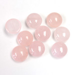 Gemstone Cabochon - Round 09MM ROSE QUARTZ