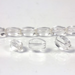 Glass Bead Table Polished - Oval 09x6MM CRYSTAL