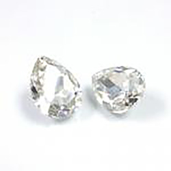Asfour Crystal Point Back Fancy Stone - Pear 18x13MM CRYSTAL