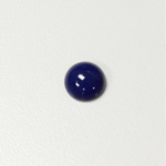 Plastic Flat Back Opaque Cabochon - Round 12MM LAPIS BLUE