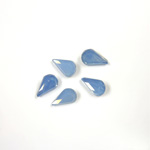 Cut Crystal Point Back Fancy Stone Foiled - Pear 08x4.8MM OPAL BLUE