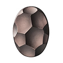 Preciosa Crystal Glass Cabochon - Kratiras Oval 25x18MM MATTE BROWN FLARE