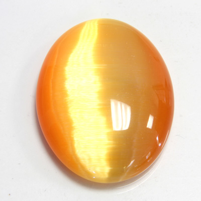 Fiber-Optic Cabochon - Oval 40x30MM CAT'S EYE SUN