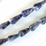 Gemstone Bead - Pear Smooth 15x8MM SODALITE