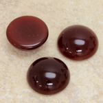 Glass Medium Dome Cabochon - Round 18MM CORNELIAN