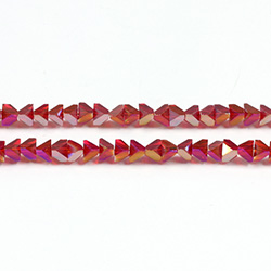 Cut Crystal Bead - V-Cut 04MM RUBY AB