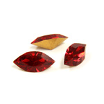 Preciosa Crystal Point Back Fancy Stone - Navette 10x5MM LT SIAM RUBY