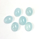 Gemstone Flat Back Cabochon - Oval 10x8MM QUARTZ DYED #136 AMAZONITE