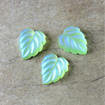 Preciosa Glass Flat Back Leaf 12MM MATTE PERIDOT AB Foiled