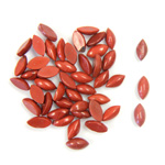 Gemstone Cabochon - Navette 06x3MM RED JASPER