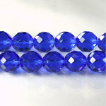 Czech Glass Fire Polish Bead - Round 10MM SAPPHIRE