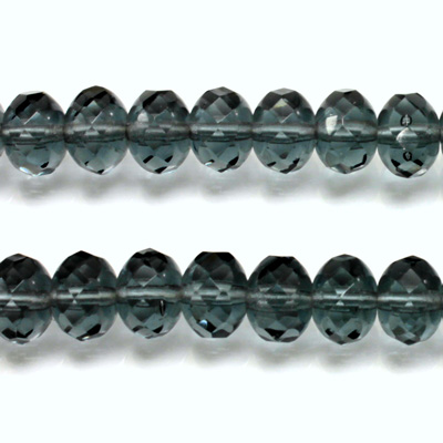 Czech Glass Fire Polish Bead - Rondelle Donut 09x6MM MONTANA