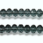 Czech Glass Fire Polish Bead - Rondelle Donut 09x6MM MONTANA