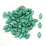 Gemstone Cabochon - Navette 06x3MM MALACHITE