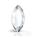 Preciosa Crystal Flat Back Fancy Stone - Navette 08x4MM CRYSTAL