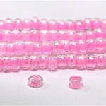 Preciosa Czech Glass Seed Bead - Round 11/0 CRYSTAL PINK 38123