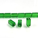 Glass Bead Table Polished - 08x4MM EMERALD