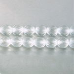 Czech Glass Fire Polish Bead - Round 08MM MATTE CRYSTAL