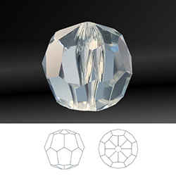 Asfour Crystal Bead -  Round 20MM CRYSTAL