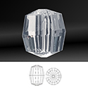 Asfour Crystal Bead - Oval Fancy 08MM CRYSTAL