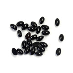 Gemstone Cabochon - Oval 05x3MM BLACK ONYX