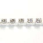 Preciosa Crystal Rhinestone Cup Chain - PP24 (SS12) CRYSTAL-SILVER