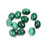 Gemstone Cabochon - Oval 08x6MM MALACHITE