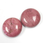 Gemstone Cabochon - Round 20MM RHODONITE