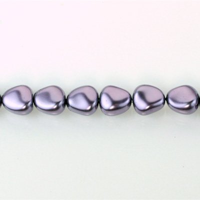Czech Glass Pearl Bead - Potato 11x9.5MM WISTERIA 24921