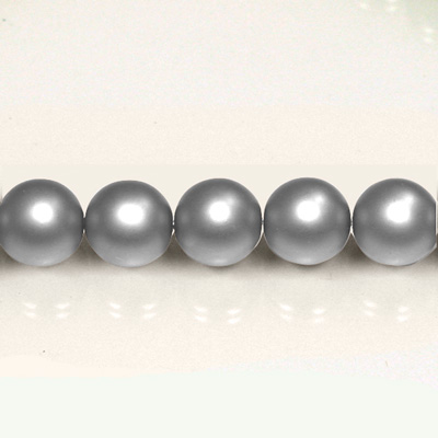 Czech Glass Pearl Bead - Round 03MM MATTE DARK GREY 75488